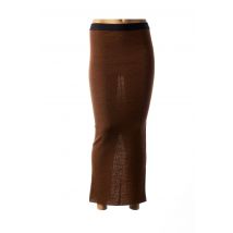 HUMILITY - Jupe longue marron en acrylique pour femme - Taille 42 - Modz