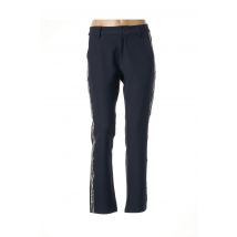 F.A.M. - Pantalon droit bleu en polyester pour femme - Taille 38 - Modz