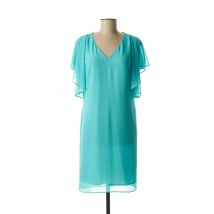 TINTA STYLE - Robe mi-longue bleu en polyester pour femme - Taille 38 - Modz