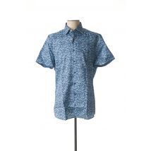 OLYMP - Chemise manches courtes bleu en coton pour homme - Taille S - Modz