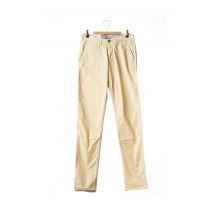 BRUNO SAINT HILAIRE - Pantalon chino beige en coton pour homme - Taille 38 - Modz