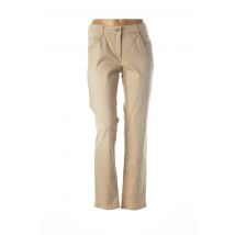 ZERRES - Pantalon slim beige en coton pour femme - Taille 46 - Modz
