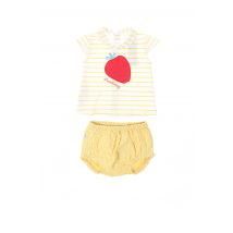 BOBOLI - Ensemble short bleu en coton pour garçon - Taille 1 M - Modz