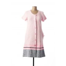 SENORETTA - Robe de chambre rose en coton pour femme - Taille 44 - Modz