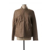 CONCEPT K - Veste simili cuir marron en viscose pour femme - Taille 40 - Modz