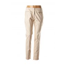 COMMA - Pantalon slim beige en coton pour femme - Taille 38 - Modz