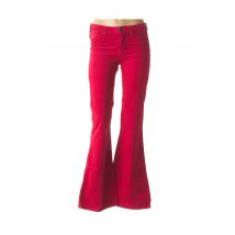 WRANGLER - Pantalon flare rouge en coton pour femme - Taille W36 L34 - Modz