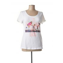 LE TEMPS DES CERISES - T-shirt blanc en coton pour femme - Taille 42 - Modz