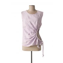 LAURENCE BRAS - Top violet en coton pour femme - Taille 38 - Modz