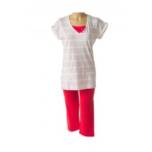 ROSE POMME - Pyjama rouge en coton pour femme - Taille 38 - Modz