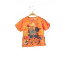 BOBOLI - T-shirt orange en coton pour garçon - Taille 9 M - Modz