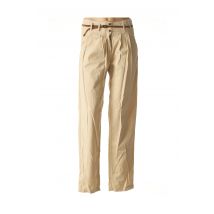 SESSUN - Pantalon droit beige en coton pour femme - Taille 34 - Modz