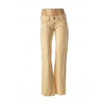 REPLAY - Pantalon droit beige en microfibre pour femme - Taille W28 L34 - Modz