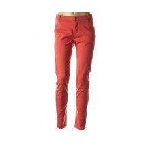 I.CODE (By IKKS) - Pantalon 7/8 rouge en coton pour femme - Taille 36 - Modz