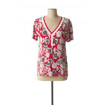 FELINO - Pull rouge en viscose pour femme - Taille 40 - Modz