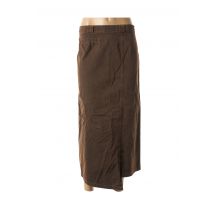 FRED SABATIER - Jupe longue marron en coton pour femme - Taille 38 - Modz