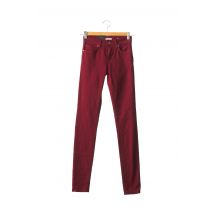SALSA - Pantalon slim rouge en coton pour femme - Taille W23 L32 - Modz