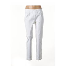 ELENA MIRO - Jegging blanc en coton pour femme - Taille 42 - Modz