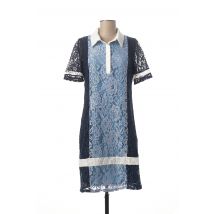 MERI & ESCA - Robe mi-longue bleu en polyester pour femme - Taille 38 - Modz