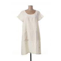 KOKOMARINA - Robe mi-longue blanc en lin pour femme - Taille 36 - Modz