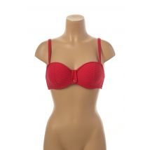 MARIE JO - Haut de maillot de bain rouge en polyamide pour femme - Taille 85D - Modz