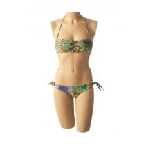 MISS BIKINI - Maillot de bain 2 pièces vert en polyamide pour femme - Taille 36 - Modz