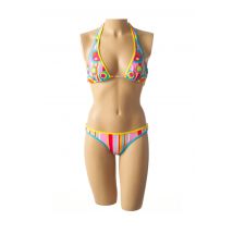 MISS BIKINI - Maillot de bain 2 pièces rose en polyamide pour femme - Taille 42 - Modz