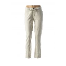 SWILDENS - Pantalon droit beige en coton pour femme - Taille 36 - Modz