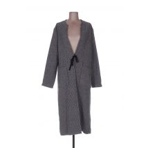 SWILDENS - Manteau long noir en coton pour femme - Taille 38 - Modz