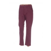LEON & HARPER - Pantalon 7/8 violet en coton pour femme - Taille 42 - Modz