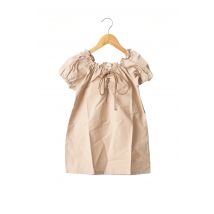 RORA - Robe mi-longue beige en coton pour fille - Taille 7 A - Modz