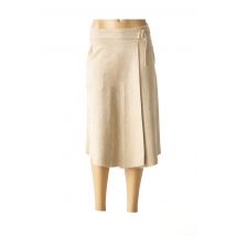 FUEGO WOMAN - Jupe mi-longue beige en polyester pour femme - Taille 38 - Modz