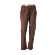 MERI & ESCA - Pantalon droit marron en polyester pour femme - Taille 40 - Modz