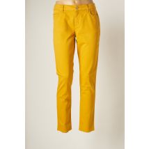 KANOPE - Pantalon slim jaune en coton pour femme - Taille 44 - Modz