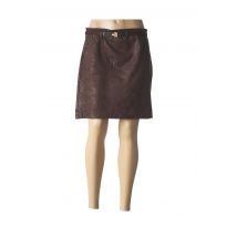 LOLESFILLES - Jupe courte marron en polyester pour femme - Taille 42 - Modz