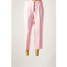 MICHAEL KORS - Pantalon 7/8 rose en lin pour femme - Taille 38 - Modz