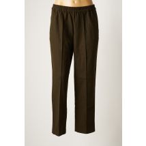 BELLEROSE - Pantalon droit marron en laine pour femme - Taille 34 - Modz