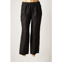 MASSCOB - Pantalon 7/8 noir en lin pour femme - Taille 40 - Modz