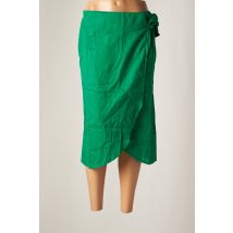 DAY OFF - Jupe mi-longue vert en coton pour femme - Taille 38 - Modz