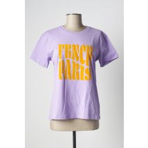 FRNCH - T-shirt violet en coton pour femme - Taille 42 - Modz