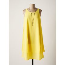 NINATI - Robe mi-longue jaune en polyester pour femme - Taille 34 - Modz