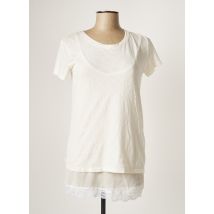 IMPERIAL - Tunique manches courtes blanc en polyester pour femme - Taille 38 - Modz