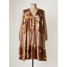 DIXIE - Robe courte marron en polyester pour femme - Taille 36 - Modz