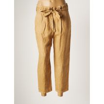 PLEASE - Pantalon 7/8 beige en lin pour femme - Taille 42 - Modz
