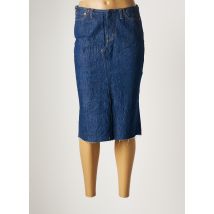 REPLAY - Jupe mi-longue bleu en coton pour femme - Taille W30 - Modz