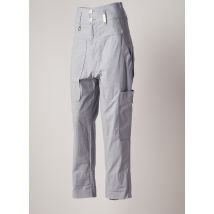 HIGH - Pantalon droit bleu en coton pour femme - Taille 36 - Modz