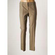 ARMANI - Pantalon droit beige en laine vierge pour femme - Taille 38 - Modz