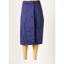 COMPTOIR DES COTONNIERS - Jupe mi-longue bleu en coton pour femme - Taille 34 - Modz