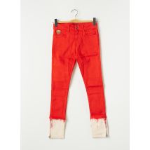 APRIL 77 - Jeans coupe slim rouge en coton pour femme - Taille W25 - Modz