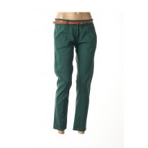 MINSK - Pantalon chino vert en coton pour femme - Taille 38 - Modz